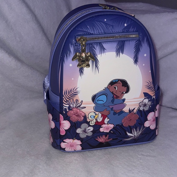 Loungefly Handbags - Loungefly Lilo and Stitch Blue Backpack